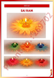 3D Reflective Shadow Diyas for Diwali Decoration | Pack of 12 |Dipawali Diya | Transparent Oil and Water Diya Deepawali Decoration Diya (MULTICOLOUR)